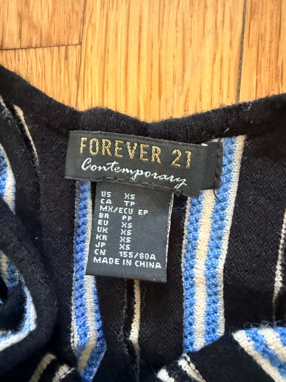 Forever 21 Striped Knit Sweater Dress | Fit & Flare Twirl Dress | XS - Picture 6 of 7